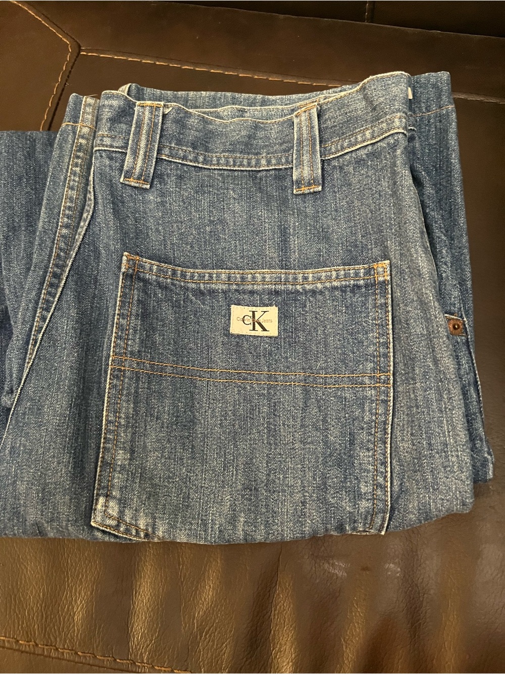 Calvin Klein Jeans Men’s Vintage Y2K Size 33 Blue Denim Jeans